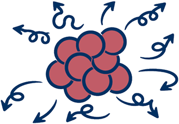 Illustration of overactive HDAC